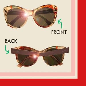 Gucci Floral Cat-Eye Sunglasses